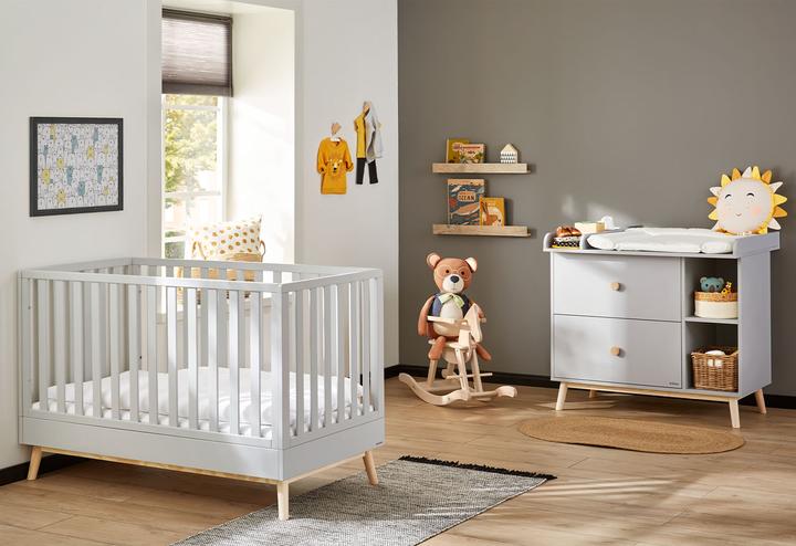 Produktbild Pinolino Kinderzimmer-Set 'Dusk' breit, 2-tlg. (Babybett, Wickelkommode)