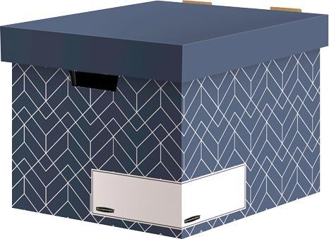 Produktbild Bankers Box 5 Archivboxen schieferblau/weiss 34,0 x 39,0 x 29,1 cm