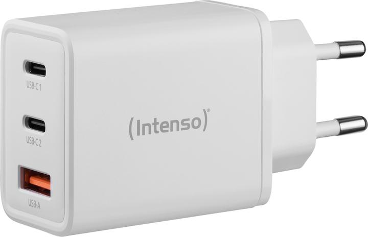Image du produit Intenso Adaptateur 1x USB-A vers 2x USB-C GAN blanc (65 W)