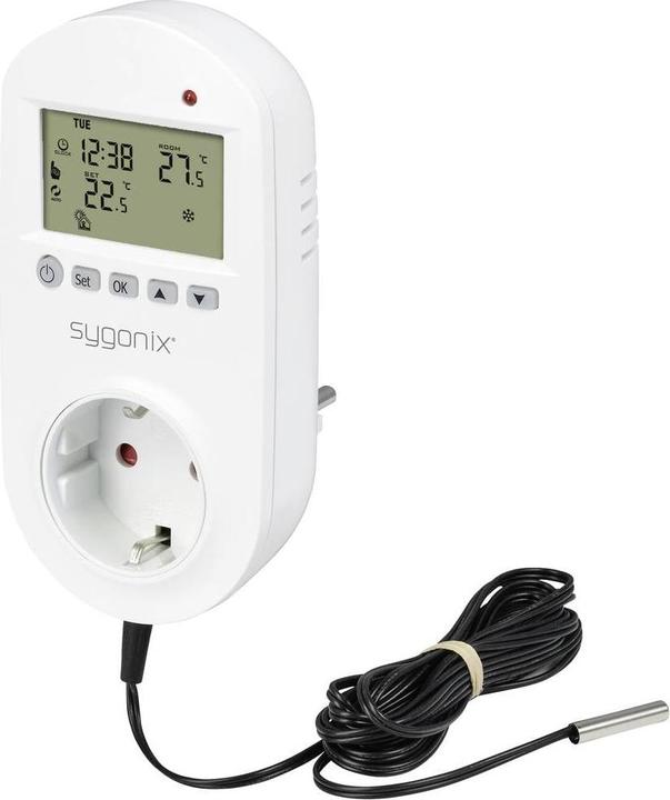 Image du produit Sygonix Universalthermostat Zwischenstecker Wochenprogramm 1 bis 70 °C