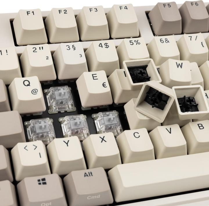 Actual product image Ducky Origin Vintage Gaming Keyboard, Cherry MX-Speed-Silver (DE, Cable)