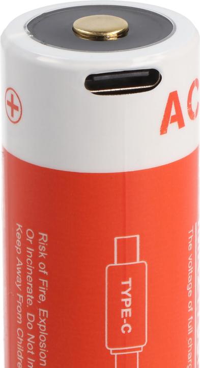 Immagine prodotto AceBeam Batteria agli ioni di litio 21700 con potente corrente di scarica da 5100mAh USB-C max. 20A, 77,8 x (1 pz., 21700, 5100 mAh)