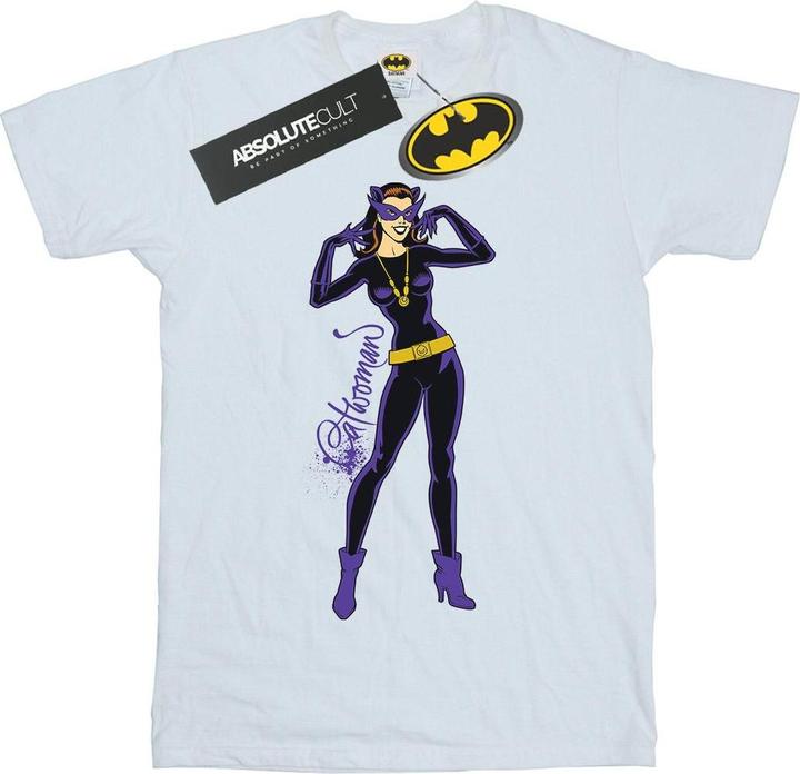 Catwoman Happy Pose Baumwolle Boyfriend TShirt