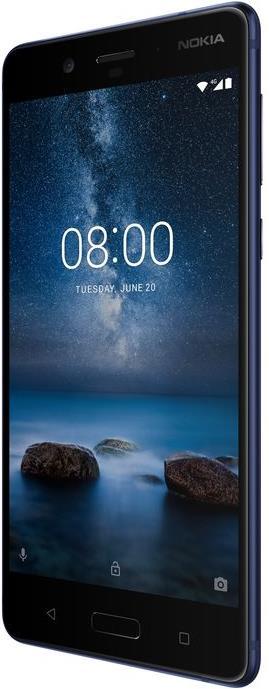 Nokia 8 (64 GB, Tempered Blue, 5.30", Hybrid Dual SIM, 13 Mpx, 4G)