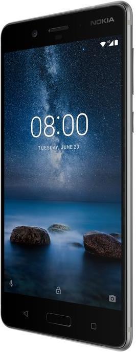 Nokia 8 (64 GB, Acciaio inossidabile, 5.30", Doppia SIM Ibrida, 13 Mpx, 4G)