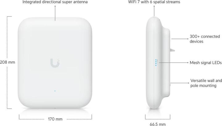 Produktbild Ubiquiti UniFi U7 Pro Outdoor (8600 Mbit/s)