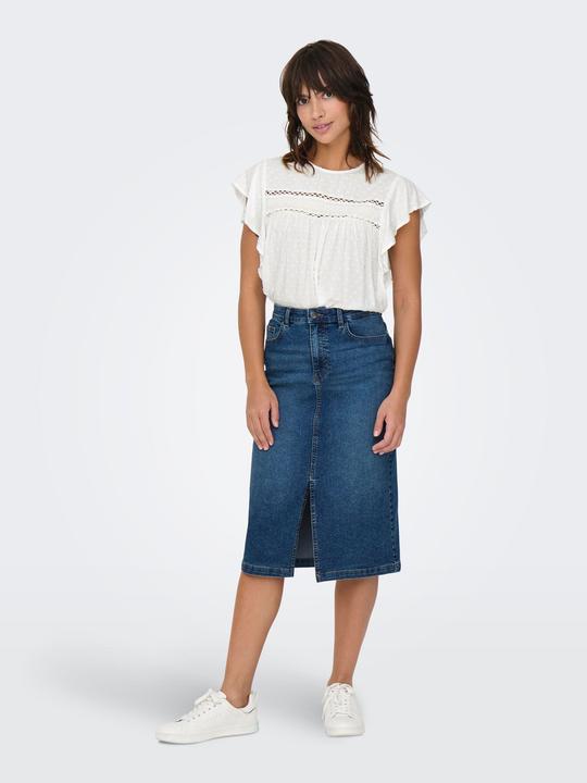 Produktbild JdY Locker geschnitten V-Ausschnitt Voluminöser Armschnitt Top Top (M)