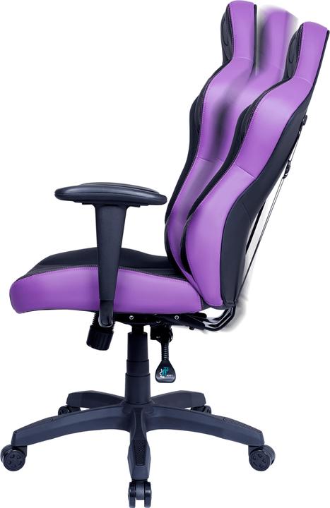 Actual product image Cooler Master Master CMI-GCE1-PR CMI-GCE1-PR gaming chair, Purple, black