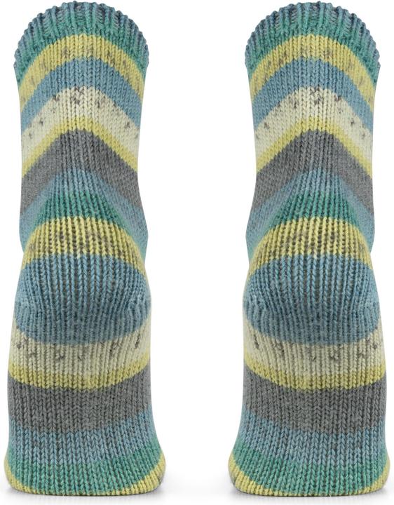 Immagine prodotto Normani 2 Paar Gestrickte Wollsocken Bunt-geringelt (Confezione da 2, 39 - 42)