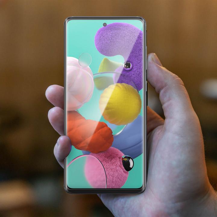 Actual product image Avizar bulletproof glass, glass protective film, protective glass (1 Piece, Samsung Galaxy A51)
