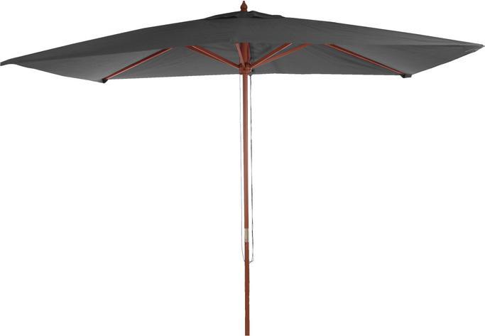 Image du produit Swisshandel24 Parasol, Parasol de jardin, 2x3m polyester/bois 6kg - anthracite (3 m)
