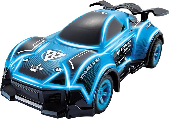 Produktbild Liniex RC 1:16 Streamer Auto mit Licht und Nebel - Blau (20223)