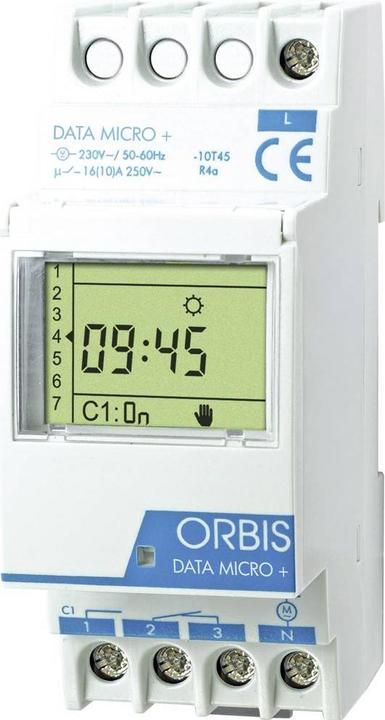 Produktbild Orbis Hutschienen Zeitschaltuhr DATA MICRO + 230V