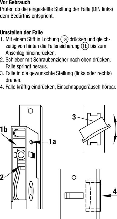 Produktbild MSL Rohrrahmen-Einsteckschloss (Einsteckschloss)