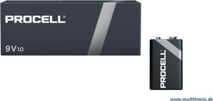Immagine prodotto Duracell Pile Procell (10 pz., 9V Block, 673 mAh)