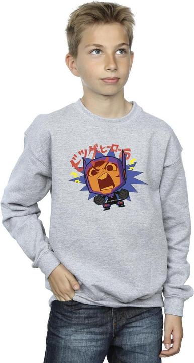 Immagine prodotto Disney Big Hero 6 Baymax Hiro Angry Manga Felpa Ragazzi (140, 146)