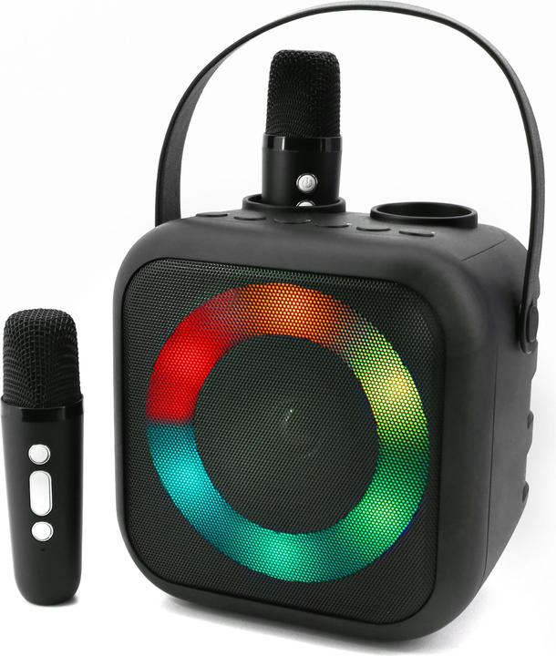 Immagine prodotto Soundmaster BT2024SW Sistema karaoke Incl. microfono, ricaricabile Nero (Corrente elettrica)