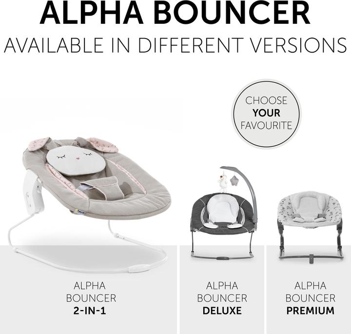 Produktbild Hauck Alpha Bouncer 2in1 Powder Bunny Beige Bloom