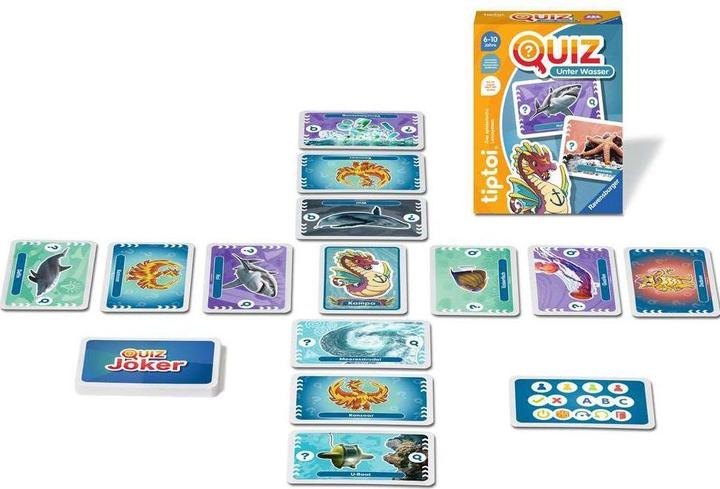 Image du produit Ravensburger tiptoi 00192 Quiz sous l'eau, jeu de quiz pour les enfants à partir de 6 ans, pour 1-4 joueurs (Allemand)