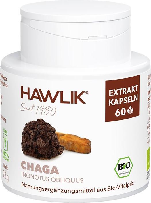 Produktbild Hawlik Chaga Extrakt Kapsel (60 Stück, Kapseln)