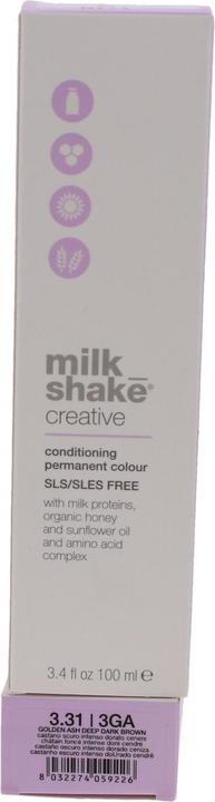 Produktbild Milk_Shake Creative Conditioning Permanent Colour 100ml 3.31/3GA Golden Ash Deep