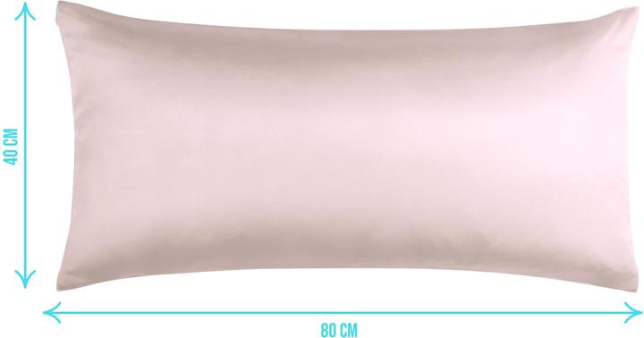 Produktbild Aspero 2x Satin Kissenbezüge 40x80 cm Alia - 9067 (Kopfkissenbezug, 40 x 80 cm)