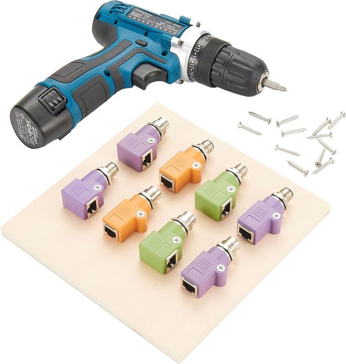 Image du produit Exsys Adaptateur M12 X-code m - RJ45 f (RJ45 (1x))