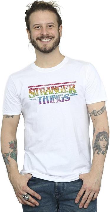 Produktbild Netflix Stranger Things Rainbow Dot Logo TShirt (S)