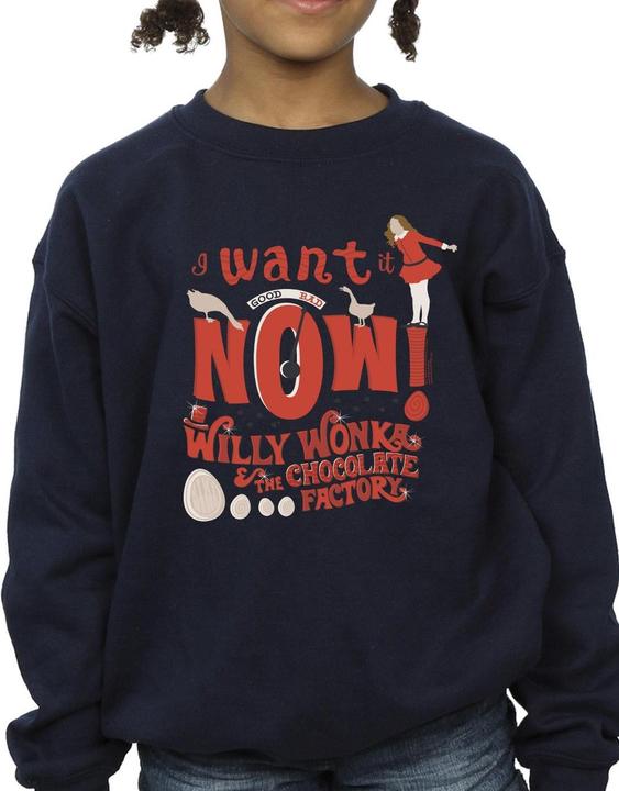 Image du produit Willy Wonka & the Chocolate Factory - Sweat VERRUCA SALT WANT IT NOW - Fille (104)