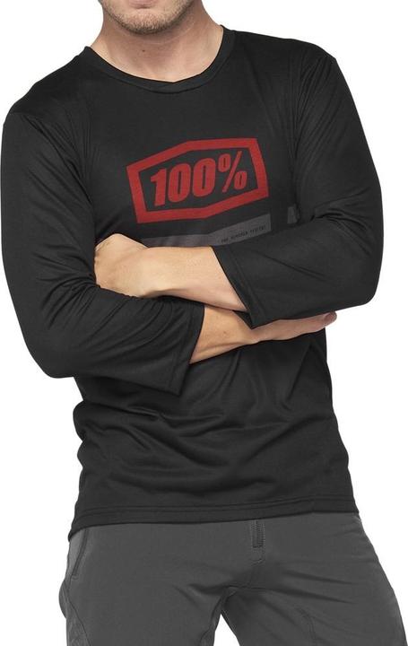 Actual product image 100% Unknown 3/4 Jersey airmatic black/red (S)