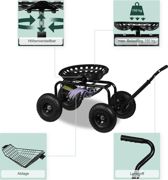 Actual product image Relaxdays Garden seat
