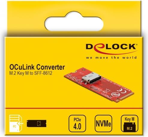 Actual product image Delock Converter M.2 - OCuLink SFF-8612
