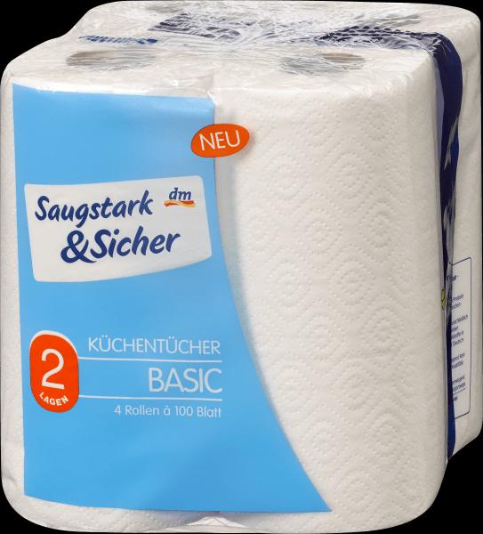 dm Saugstark&Sicher Küchentücher Basic, 2-lagig