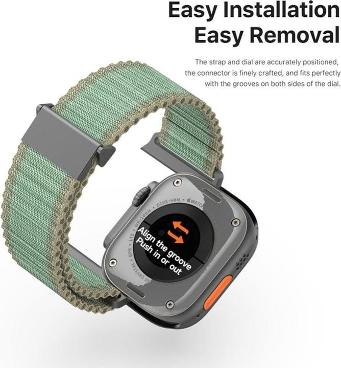 Actual product image Dux Ducis Ersatzarmband (45 mm, 44 mm, 42 mm, 46 mm, 49 mm, Nylon)
