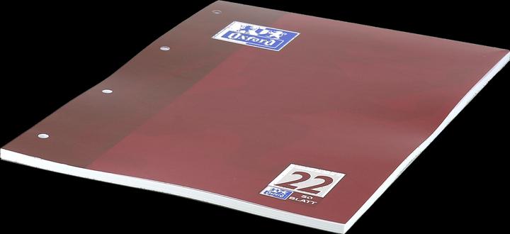 Produktbild Oxford Arbeitsblätterblock, A4, Lineatur 22 (A4, Liniert, Harter Einband)
