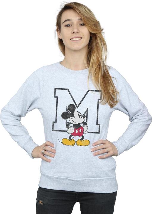 Actual product image Disney Womens/Ladies Classic M Mickey Mouse Sweatshirt (XL)