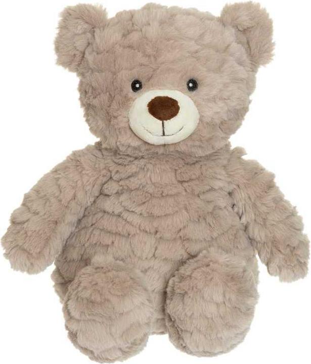 Actual product image Teddykompaniet Brown teddy bear heat pad with wavy fur 35 cm (35 x 35 cm)
