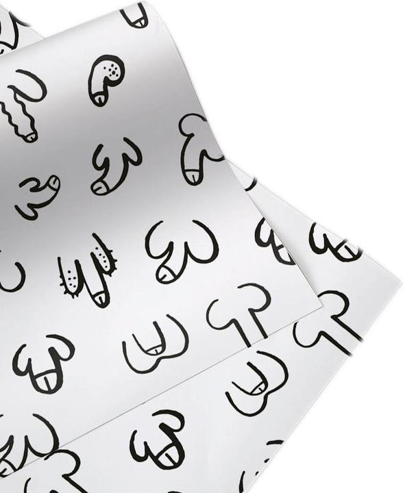 Actual product image Juniqe DICKe Freunde - People (Wrapping paper, 3 x)