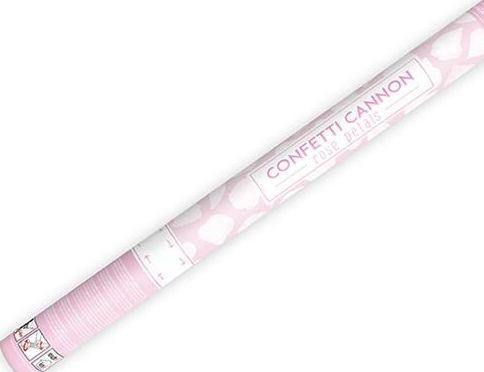 Produktbild Partydeco Konfettikanone - 60cm - Rosenblätter - Weiss