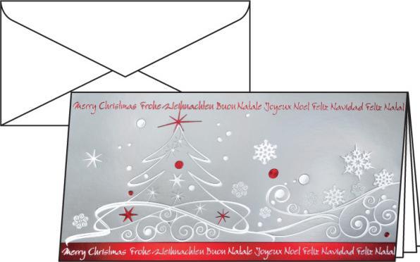 Produktbild Sigel Weihnachts-Karte winterbreeze 2/3 A4 (10 Stk.)