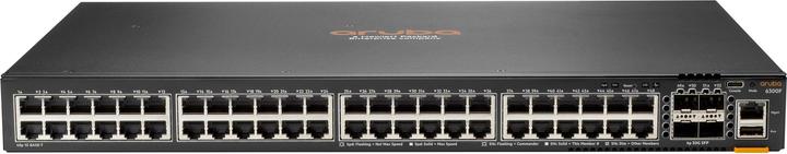 Produktbild HPE E Aruba 6300F Switch, 48 Port 1GbE and 4 Port SFP56, Layer 3, Stackable, 1U, One Touch Deployment (48 Ports)
