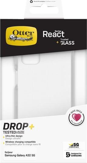 Produktbild OtterBox React + Glass Bundle - Kit (1 Stück, Samsung Galaxy A32 5G)