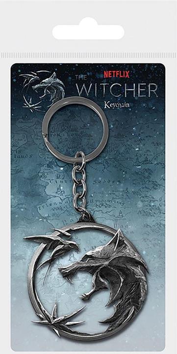 Pyramid The Witcher Porte Cle 3d Metal Swallow And Star
