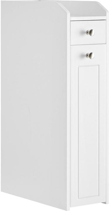 Actual product image Vasagle Kommode schmal 18 x 70 cm, Weiss, Tiefe (18 x 70 cm)