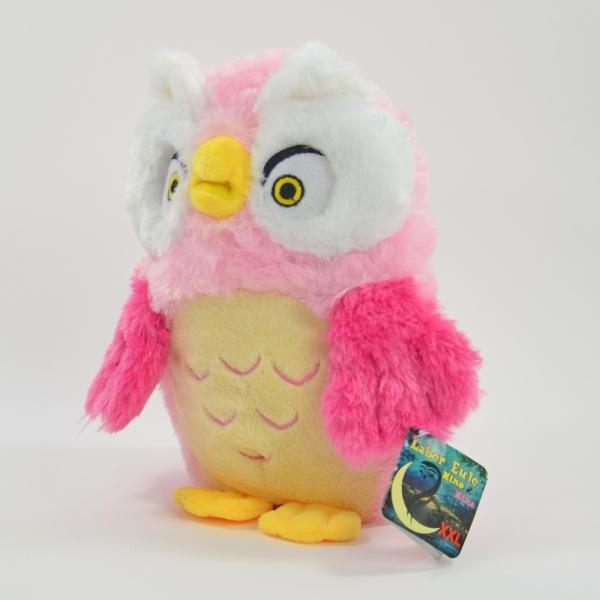 Actual product image Kögler Lab animal Lab owl, XXL with movable beak, "Nina" pink, 26x20cm Lab animal (26 cm)