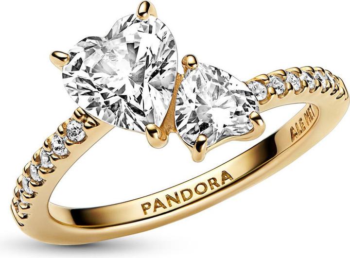 Actual product image Pandora Double heart (56, 585/14 K Gold)
