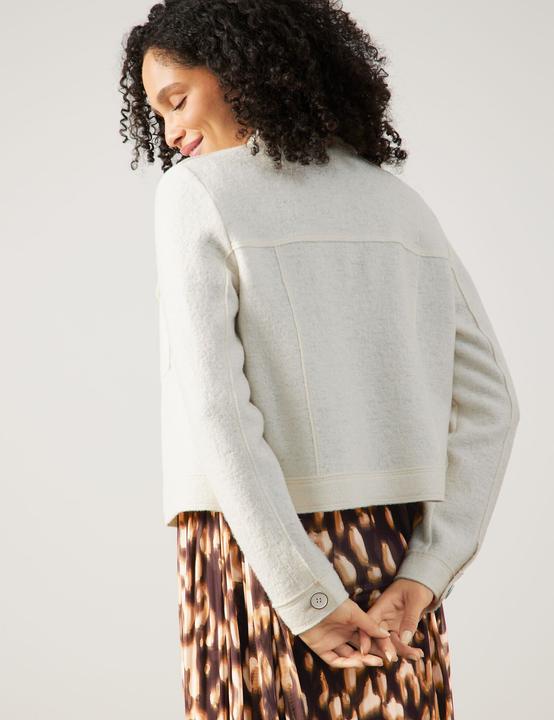 Produktbild Gerry Weber Kastige Blazerjacke in Bouclé-Optik Blazer Langarm gefüttert - 63296 (42)