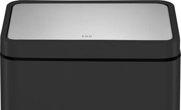 Produktbild EKO Treteimer X-Cube Tretmülleimer rechteckig 30 L schwarz mit extra breitem Pedal, gedämpftem Deck (30 l)