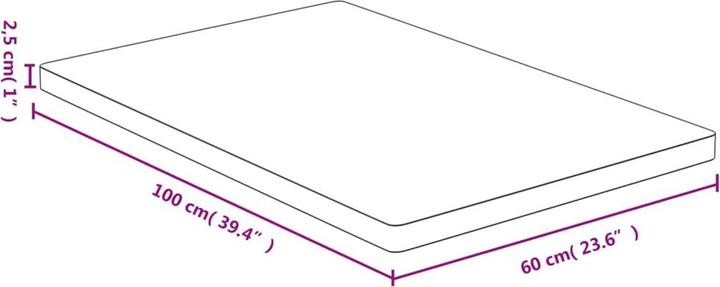 Produktbild VidaXL Weston (60 x 2.5 x 100 cm)