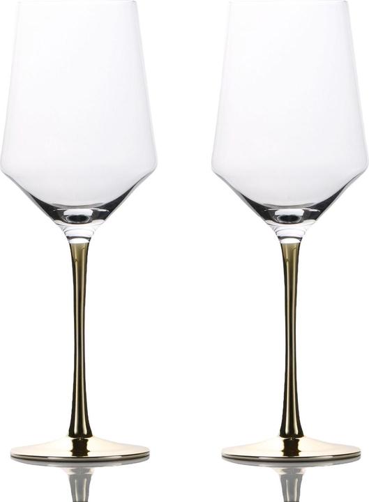 Produktbild Intirilife Wein Glas Set für Rotwein Weisswein (38 cl, 2 Gläser, Weingläser Set)